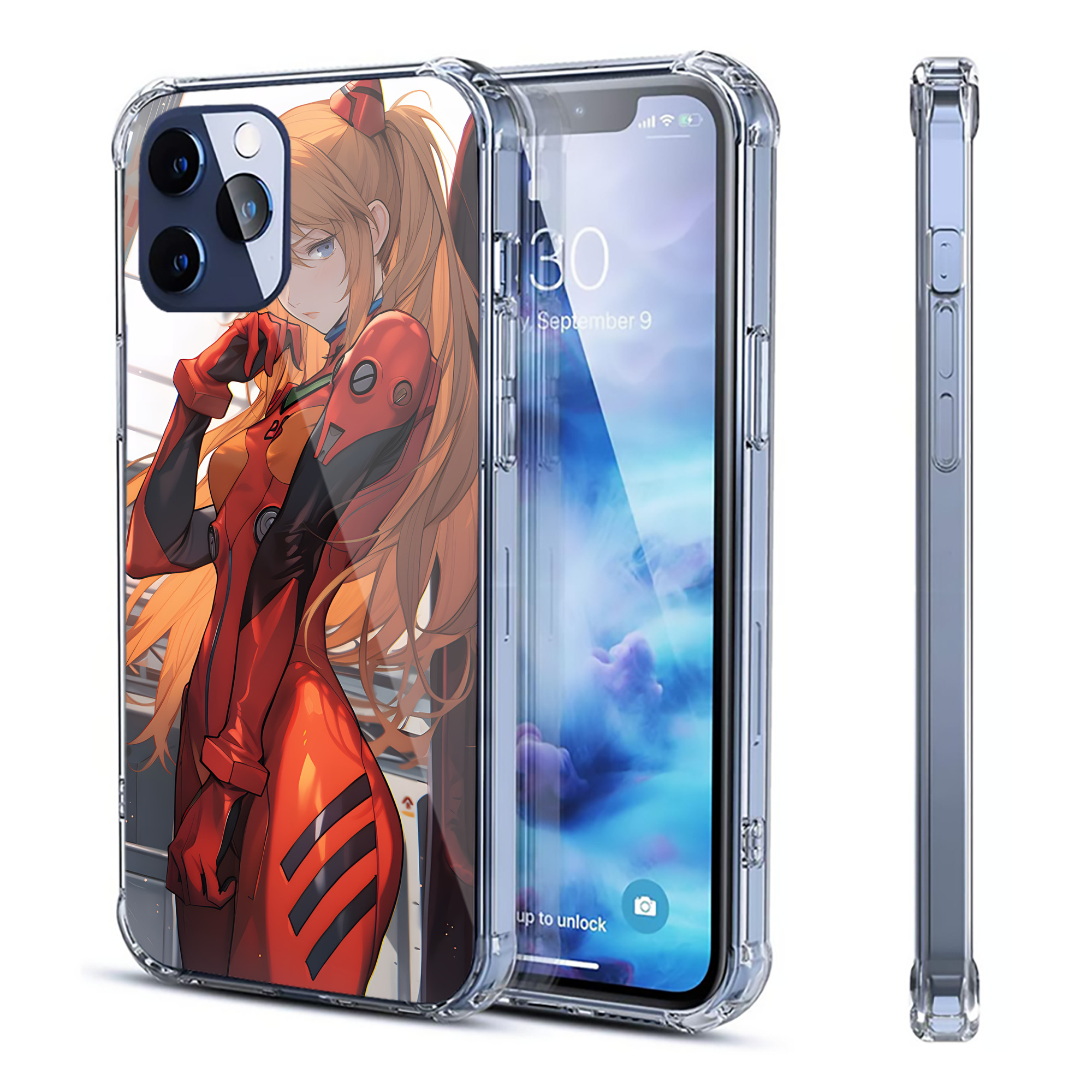 （画像用） EVA 新世紀エヴァンゲリオン 【iPhone 12シリーズ対応】透明スマホケース（クリアソフトケース）